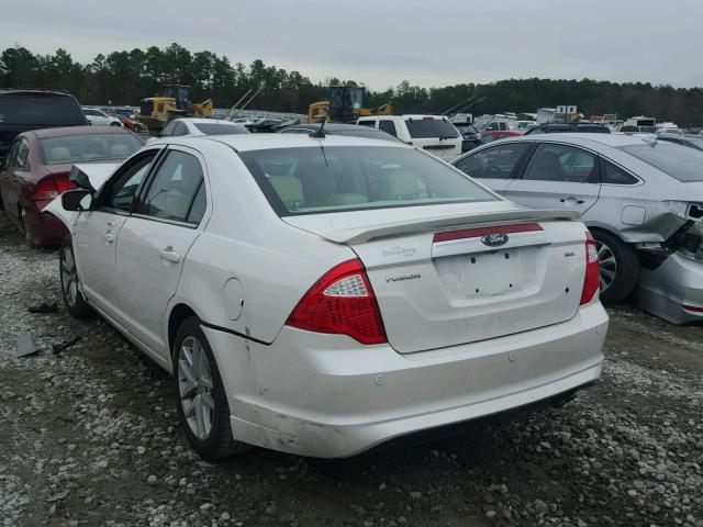 3FAHP0JA7CR288177 - 2012 FORD FUSION SEL WHITE photo 3