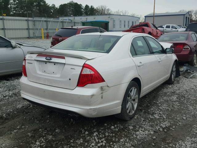 3FAHP0JA7CR288177 - 2012 FORD FUSION SEL WHITE photo 4