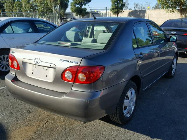 1NXBR32E35Z521721 - 2005 TOYOTA COROLLA CE GRAY photo 4