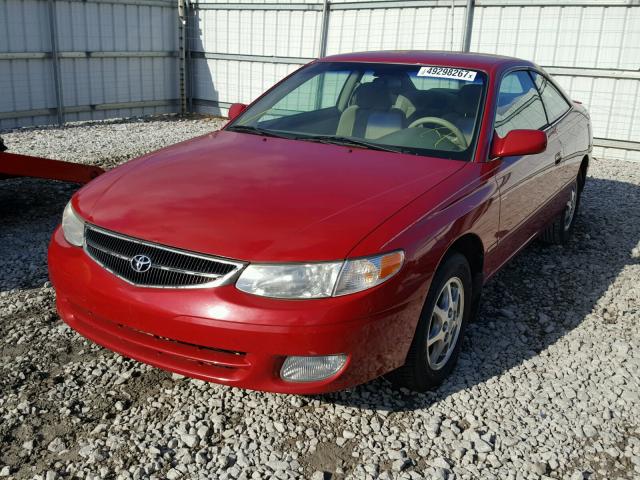 2T1CG22P4YC411014 - 2000 TOYOTA CAMRY SOLA RED photo 2