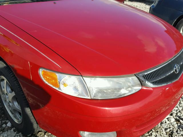 2T1CG22P4YC411014 - 2000 TOYOTA CAMRY SOLA RED photo 9