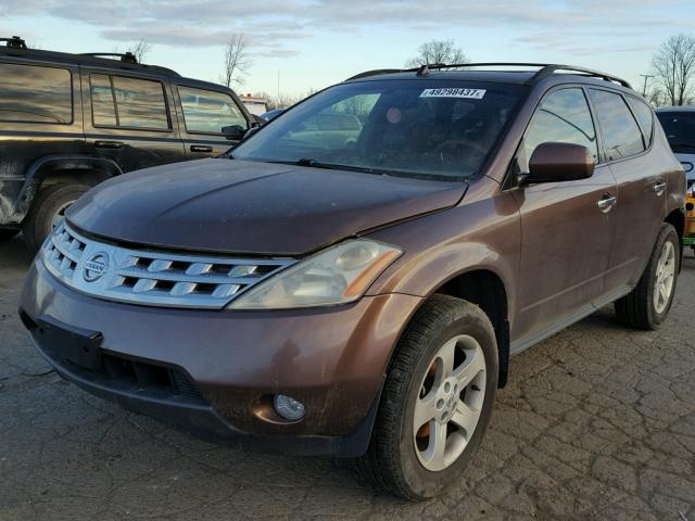 JN8AZ08T93W105862 - 2003 NISSAN MURANO SL BROWN photo 2