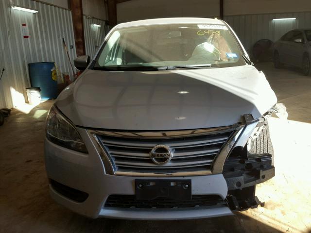 3N1AB7APXEY216473 - 2014 NISSAN SENTRA S SILVER photo 7