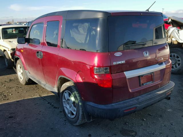 5J6YH1H32AL001905 - 2010 HONDA ELEMENT LX RED photo 3