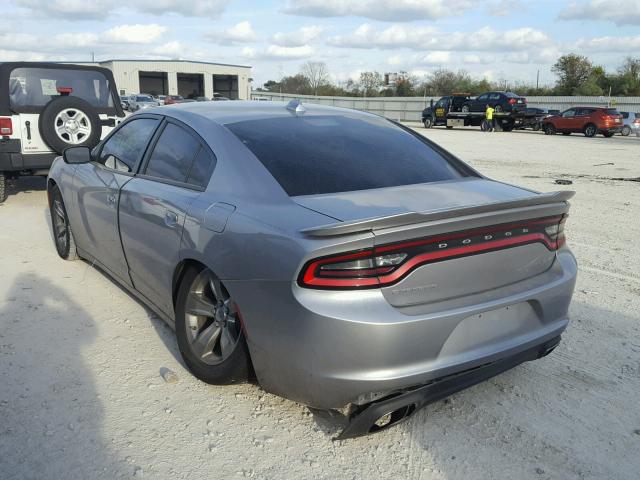 2C3CDXHG3GH166793 - 2016 DODGE CHARGER SX SILVER photo 3