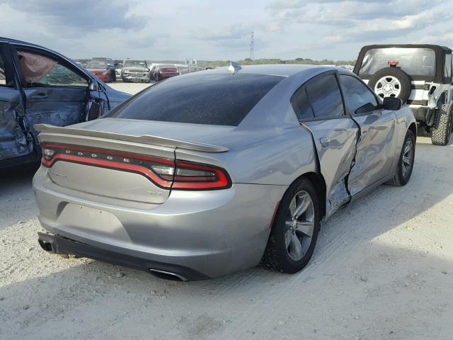 2C3CDXHG3GH166793 - 2016 DODGE CHARGER SX SILVER photo 4