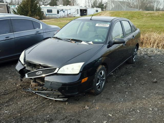 1FAFP34N87W101281 - 2007 FORD FOCUS ZX4 BLACK photo 2