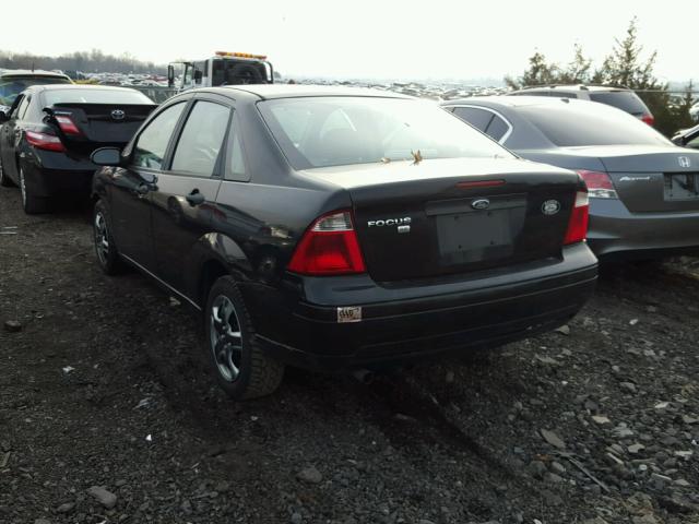 1FAFP34N87W101281 - 2007 FORD FOCUS ZX4 BLACK photo 3