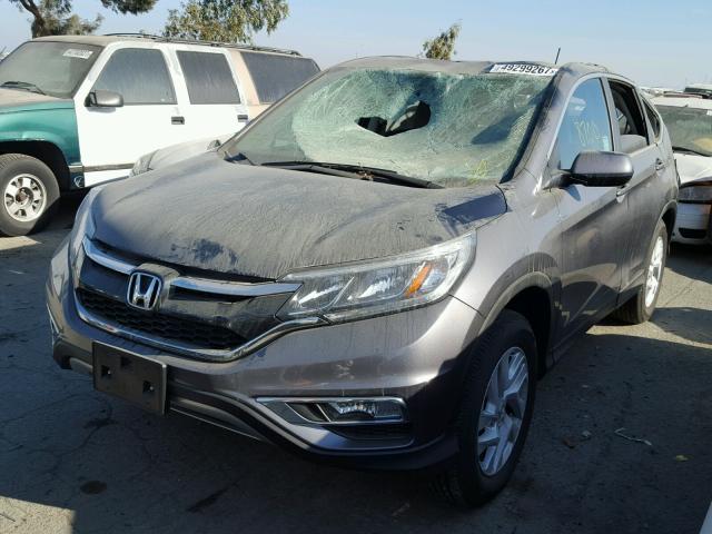 2HKRM4H57GH714093 - 2016 HONDA CR-V EX GRAY photo 2