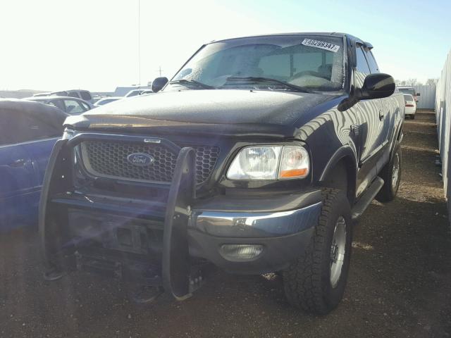 1FTRX18L82NC03781 - 2002 FORD F150 BLACK photo 2