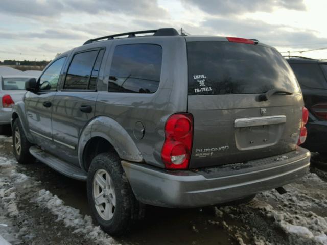 1D4HB58N95F526208 - 2005 DODGE DURANGO LI GRAY photo 3