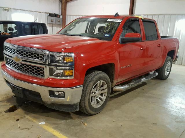 3GCPCRECXFG322940 - 2015 CHEVROLET SILVERADO RED photo 2