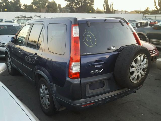 JHLRD78895C013465 - 2005 HONDA CR-V EX ლურჯი ფოტო 3