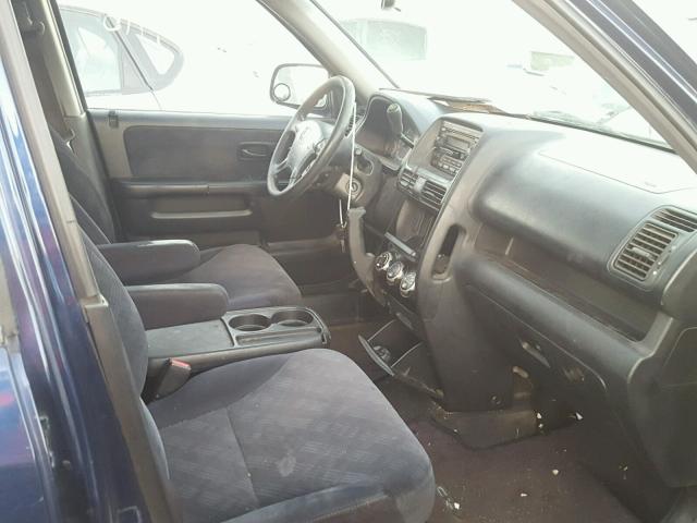 JHLRD78895C013465 - 2005 HONDA CR-V EX ლურჯი ფოტო 5