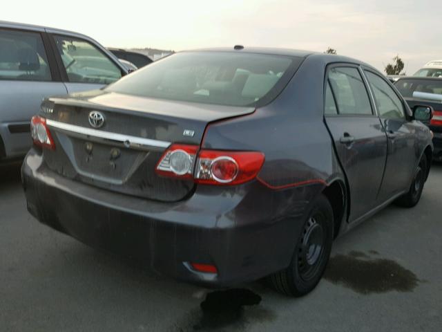 JTDBU4EE8B9133161 - 2011 TOYOTA COROLLA BA GRAY photo 4