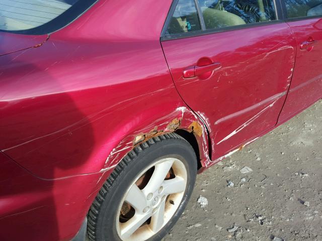 1YVHP80D835M29730 - 2003 MAZDA 6 S RED photo 9