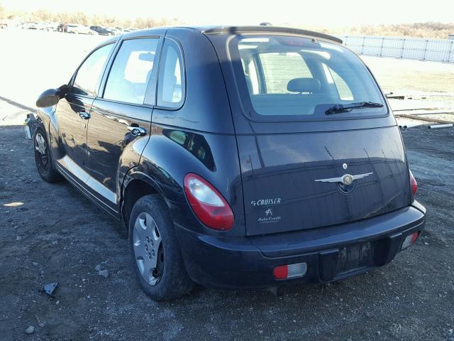 3A4FY48BX7T622001 - 2007 CHRYSLER PT CRUISER BLACK photo 3