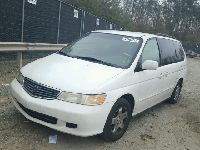 2HKRL18661H594207 - 2001 HONDA ODYSSEY EX WHITE photo 2