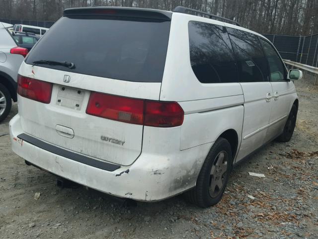 2HKRL18661H594207 - 2001 HONDA ODYSSEY EX WHITE photo 4