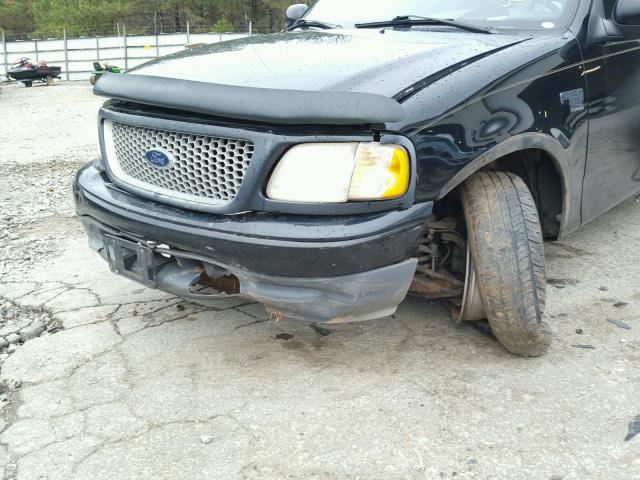 1FTRX07L7XKC03534 - 1999 FORD F150 BLACK photo 9