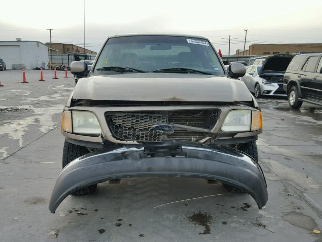 1FTRX17263NA16789 - 2003 FORD F150 GOLD photo 9