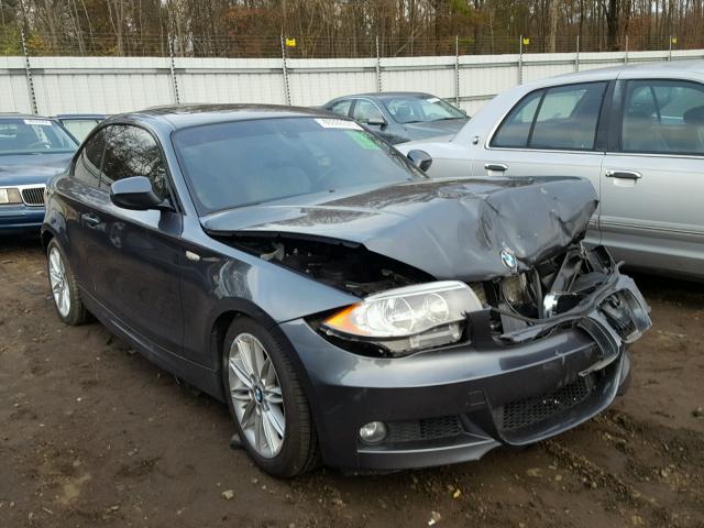 WBAUP7C54DVP24504 - 2013 BMW 128 I GRAY photo 1