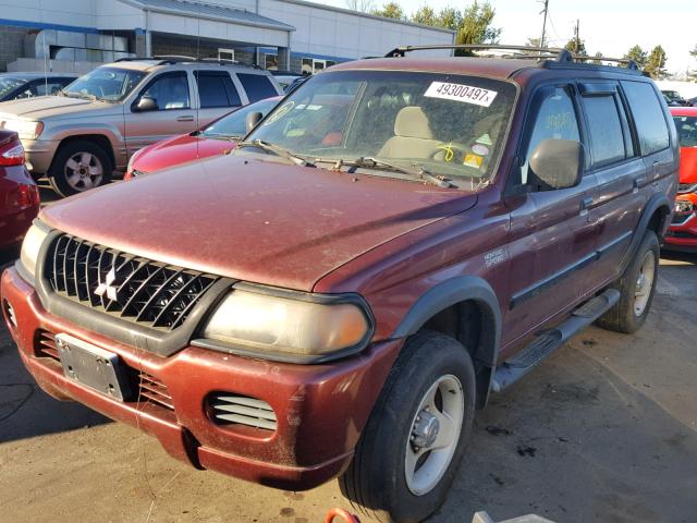 JA4MT31H9YP819200 - 2000 MITSUBISHI MONTERO SP BURGUNDY photo 2