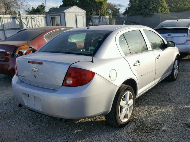 1G1AL55F477387653 - 2007 CHEVROLET COBALT LT SILVER photo 4