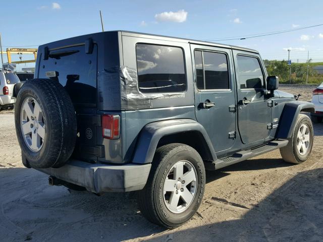 1J8GA59137L162842 - 2007 JEEP WRANGLER S GRAY photo 4