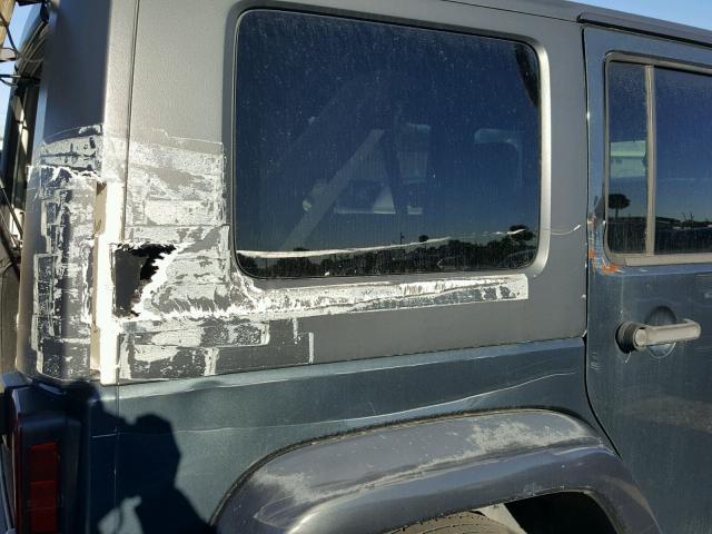 1J8GA59137L162842 - 2007 JEEP WRANGLER S 灰色 照片 9