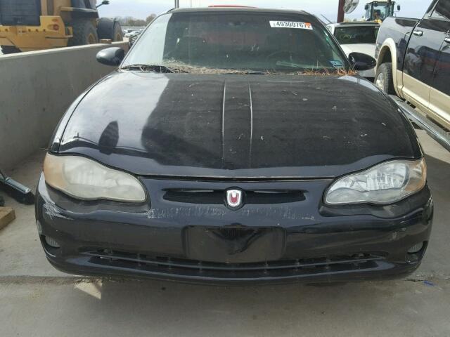 2G1WX15K919303462 - 2001 CHEVROLET MONTE CARL BLACK photo 9