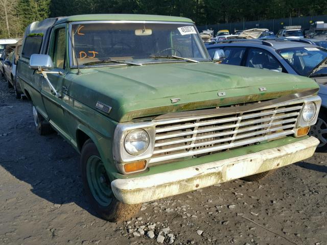 A25YRA14616 - 1967 FORD F-250 GREEN photo 1