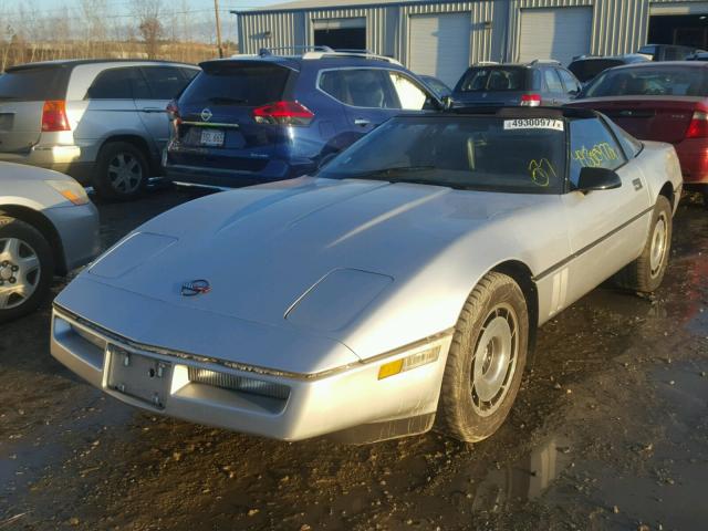 1G1AY0782E5102170 - 1984 CHEVROLET CORVETTE SILVER photo 2