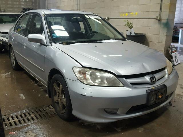 JHMES26734S001913 - 2004 HONDA CIVIC EX SILVER photo 1