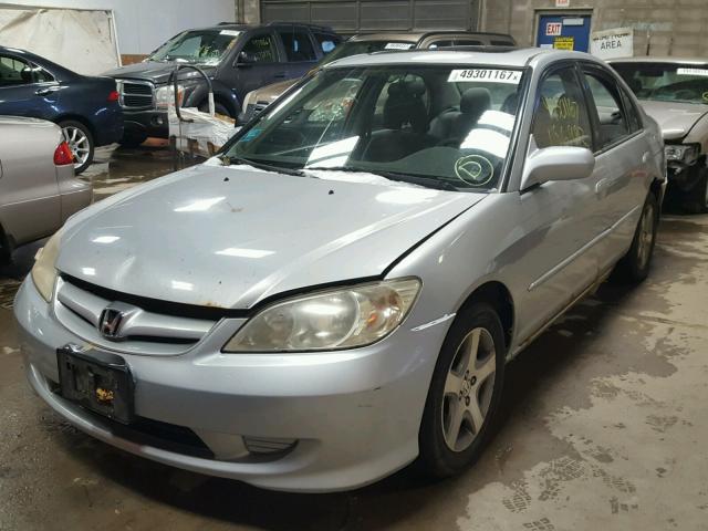 JHMES26734S001913 - 2004 HONDA CIVIC EX SILVER photo 2