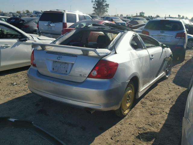 JTKDE177260081838 - 2006 TOYOTA SCION TC SILVER photo 4