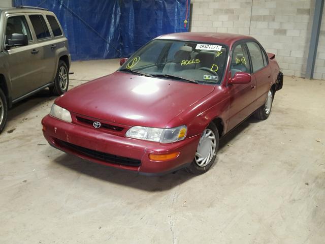 2T1BB02E7VC181543 - 1997 TOYOTA COROLLA DX MAROON photo 2