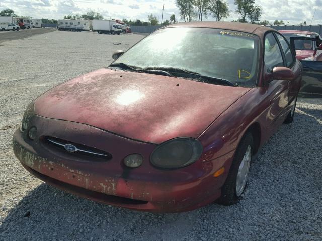 1FAFP52U8WG275527 - 1998 FORD TAURUS LX RED photo 2