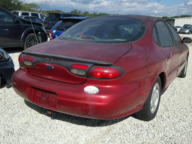 1FAFP52U8WG275527 - 1998 FORD TAURUS LX RED photo 4