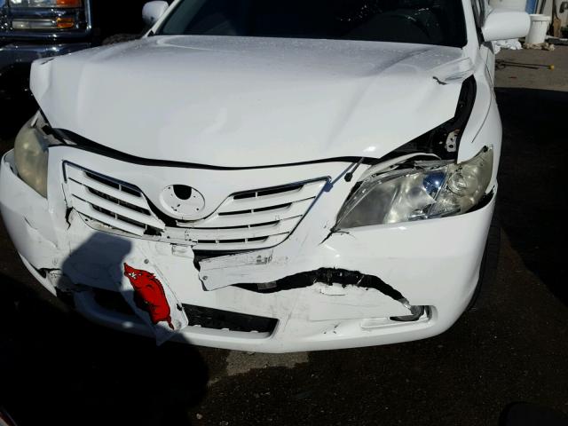 4T1BK46K27U500419 - 2007 TOYOTA CAMRY NEW WHITE photo 9