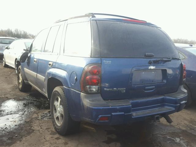 1GNDT13S552192949 - 2005 CHEVROLET TRAILBLAZE BLUE photo 3