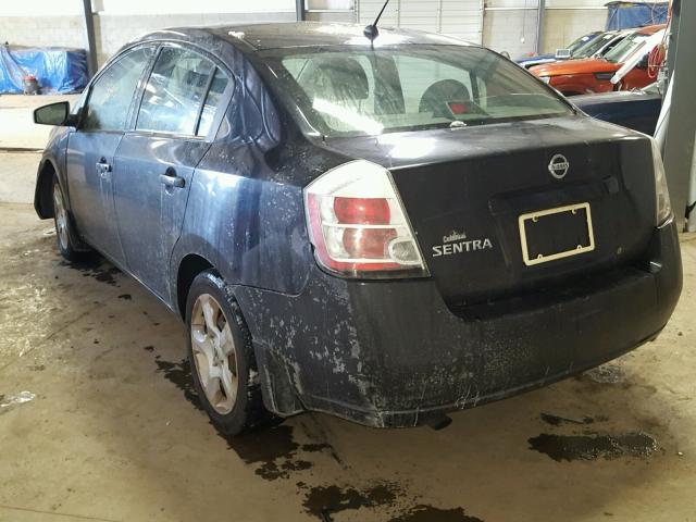 3N1AB61E68L667345 - 2008 NISSAN SENTRA 2.0 BLACK photo 3