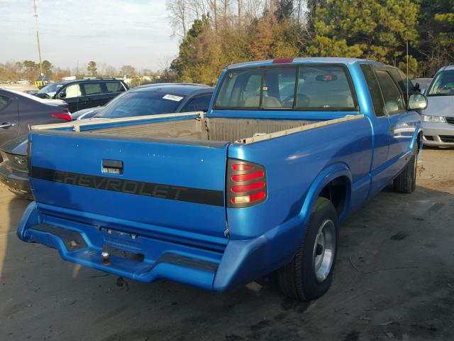 1GCCS19Z7R8212956 - 1994 CHEVROLET S TRUCK S1 BLUE photo 4