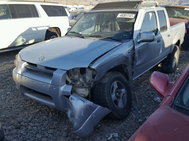 1N6ED27T81C343044 - 2001 NISSAN FRONTIER C SILVER photo 2