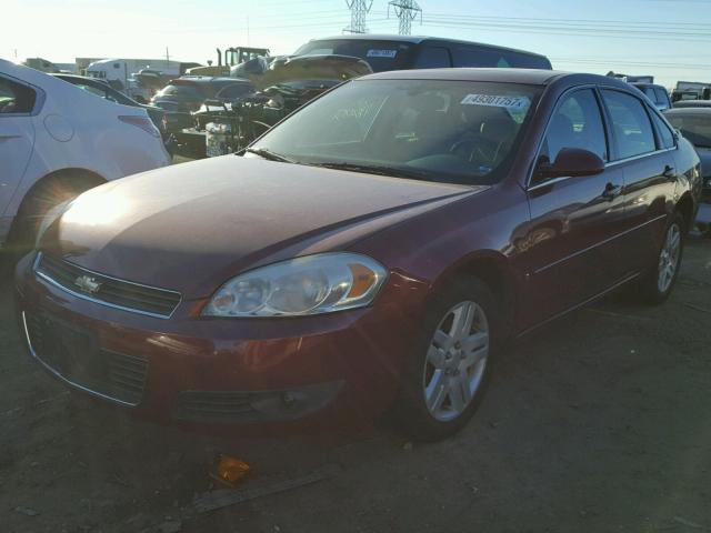 2G1WC581369176186 - 2006 CHEVROLET IMPALA LT MAROON photo 2