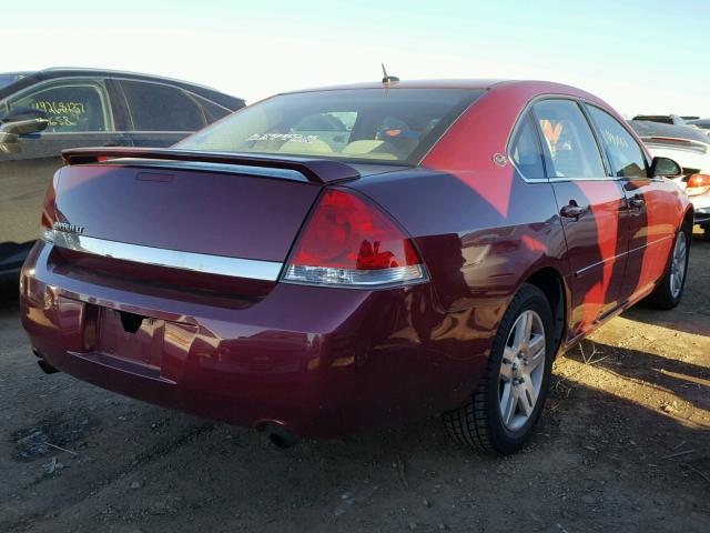 2G1WC581369176186 - 2006 CHEVROLET IMPALA LT MAROON photo 4