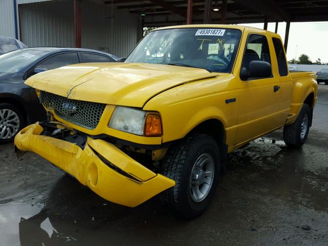 1FTYR44U52TA30030 - 2002 FORD RANGER SUP YELLOW photo 2