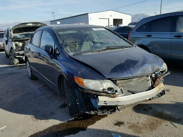 1HGFA16577L124454 - 2007 HONDA CIVIC LX BLUE photo 1