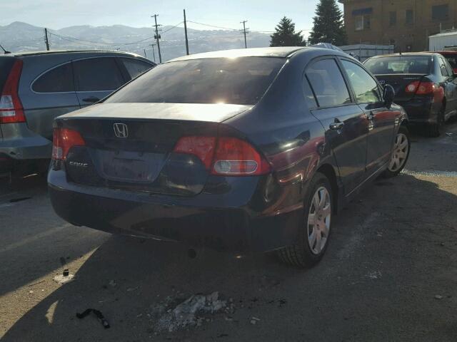 1HGFA16577L124454 - 2007 HONDA CIVIC LX BLUE photo 4