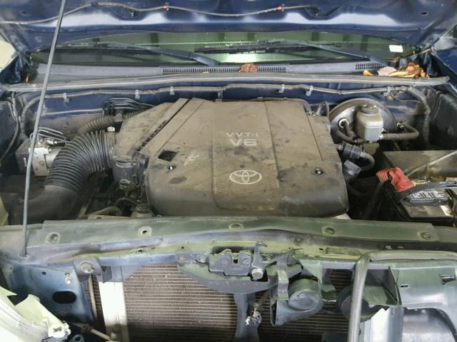 5TELU42N56Z211656 - 2006 TOYOTA TACOMA DOU BLUE photo 7